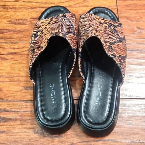 Aerosoles Wanza Wesge Lug Sole Slip On Sandals - Picture 2 of 5